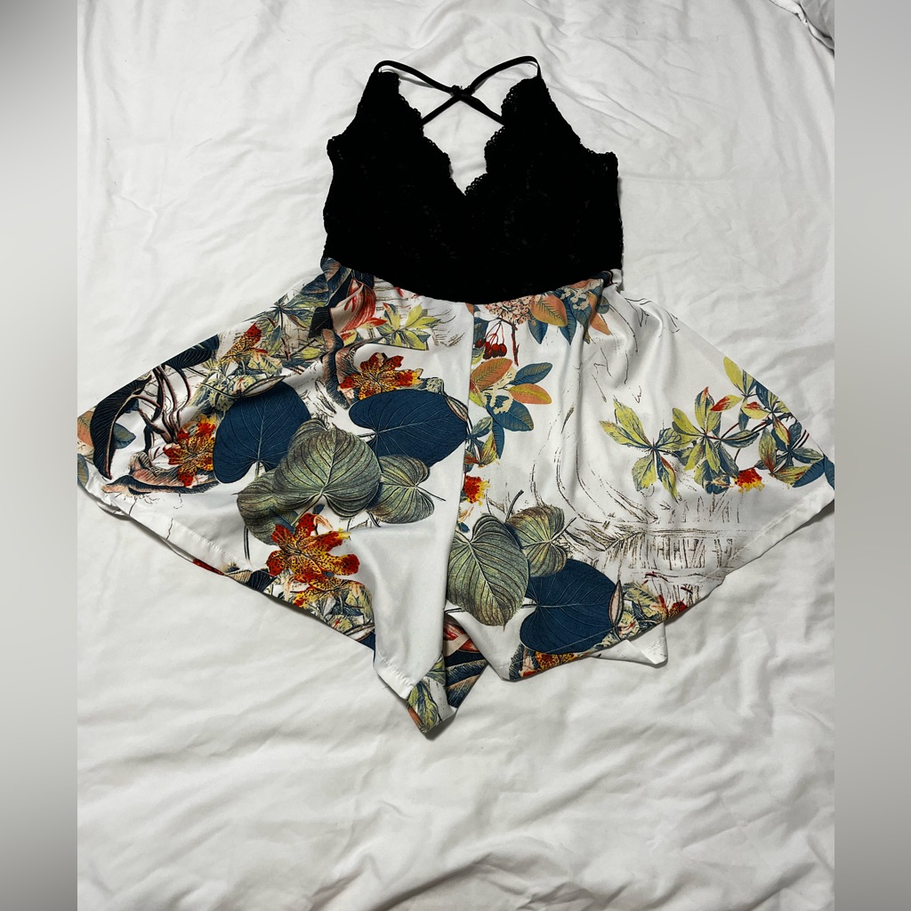 Halter Backless Adjustable Romper